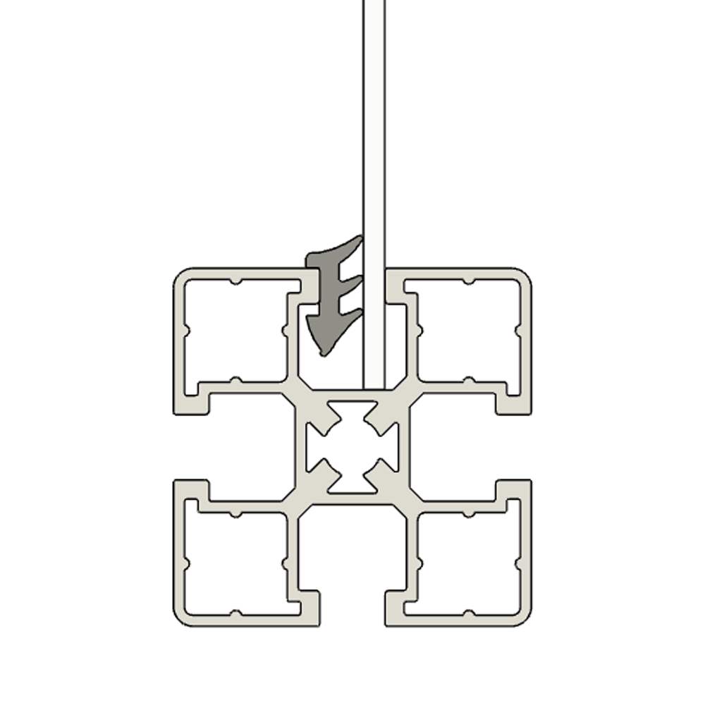 61-103-0 MODULAR SOLUTIONS SEALING PROFILE<BR>3MM PANEL GASKET 1M